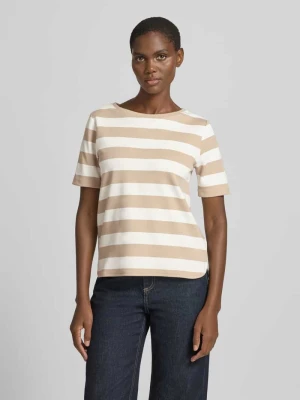 t-shirt z dodatkiem wiskozy i okrągłym dekoltem MORE & MORE