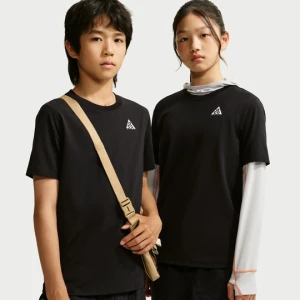 T-shirt z dżerseju dla dużych dzieci ACG - Czerń Nike