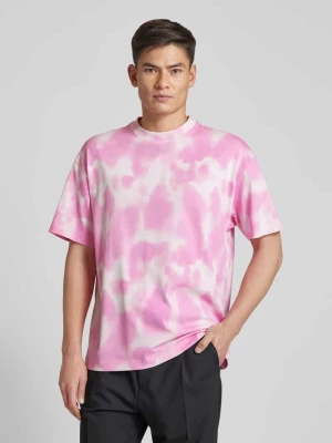 T-shirt z efektem batiku model ‘Dielo’ HUGO