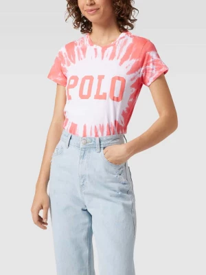 T-shirt z efektem batiku Polo Ralph Lauren