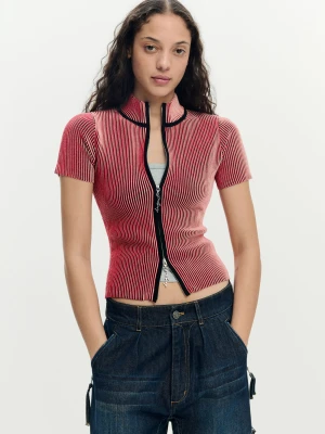 T-shirt z efektem benzyny z zamkiem Desigual