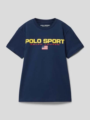 T-shirt z efektem melanżu Polo Sport