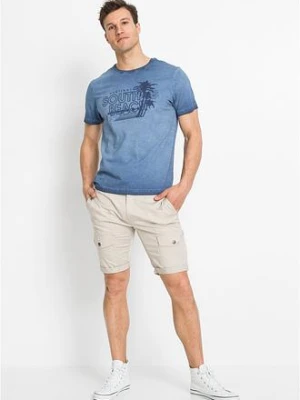 T-shirt z efektem wytarcia, z czystej bawełny organicznej bonprix