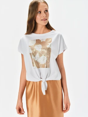Zdjęcie produktu T-shirt z efektownym nadrukiem TOP SECRET Biały