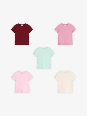 T-shirt z elastycznej bawełny organicznej (5 szt.) bonprix