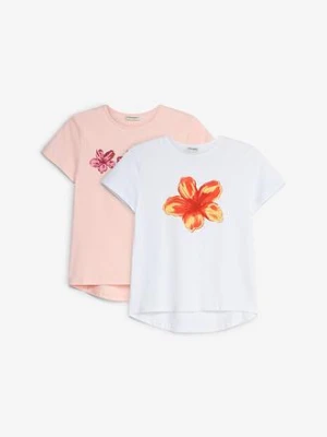 T-shirt z elastycznej mieszanki bawełny organicznej (2 szt.) bonprix