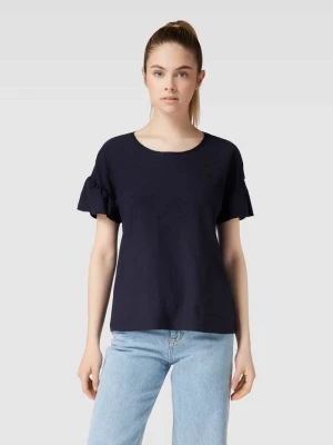 T-shirt z fakturowanym wzorem edc by esprit