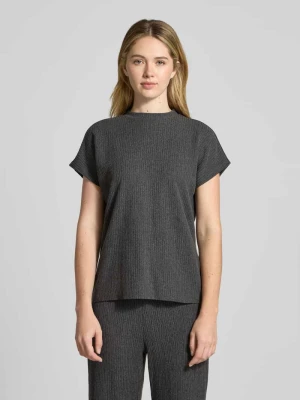 T-shirt ze strukturalnym wzorem i okrągłym dekoltem Christian Berg Woman