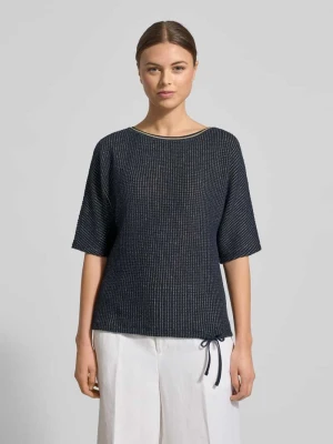 T-shirt z fakturowanym wzorem i tunelem Betty Barclay