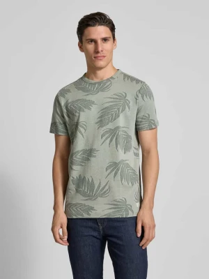 T-shirt z fakturowanym wzorem Lerros