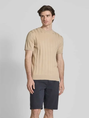 T-shirt z fakturowanym wzorem lindbergh