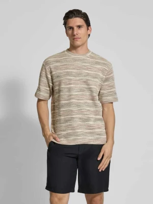 Zdjęcie produktu T-shirt z fakturowanym wzorem MCNEAL Piaskowy