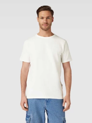 T-shirt z fakturowanym wzorem model ‘SANDER’ Selected Homme