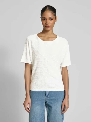 T-shirt z fakturowanym wzorem model ‘Sedoni’ Opus