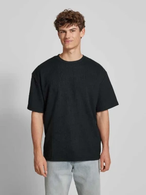 T-shirt z fakturowanym wzorem model ‘Tony’ Redefined Rebel