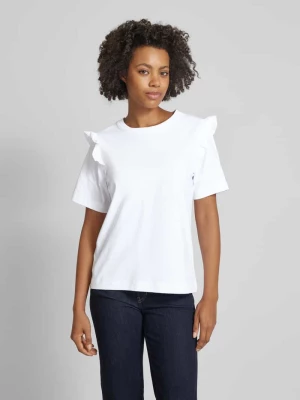 T-shirt z falbanami model ‘CILLEE’ Selected Femme