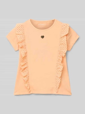 T-shirt z falbanami model ‘GARMENT’ Guess