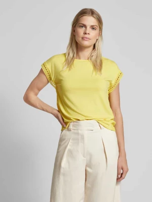 T-shirt z haftem angielskim comma