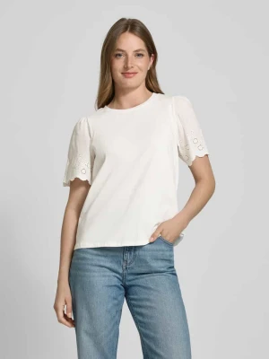 T-shirt z haftem angielskim model ‘CELIANA’ Vila