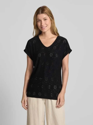 T-shirt z haftem angielskim model ‘INGELA’ Soyaconcept