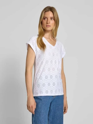 T-shirt z haftem angielskim model ‘INGELA’ Soyaconcept