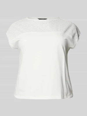 T-shirt z haftem angielskim model ‘KAYA’ Vero Moda