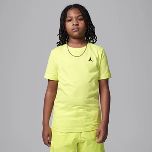 T-shirt z haftem dla dużych dzieci Jumpman Air Jordan - Żółty