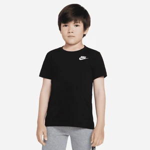 T-shirt z haftem dla małych dzieci Futura Nike - Czerń