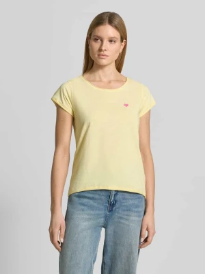 t-shirt z haftem i okrągłym dekoltem Christian Berg Woman