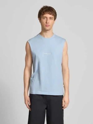 t-shirt z haftem Jack&Jones Jasnoniebieski