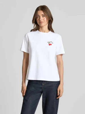 t-shirt z haftem model 'NORA' Vila