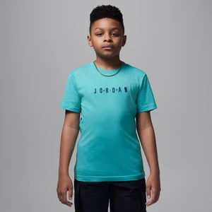 T-shirt z haftowanym logo dla dużych dzieci Jordan - Zieleń