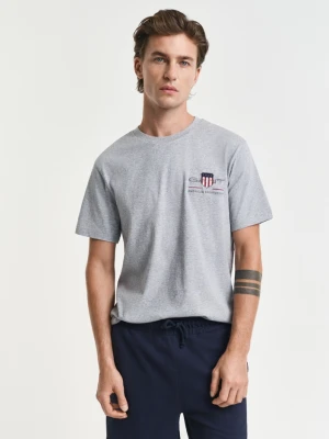T-shirt z haftowanym motywem archive shield GANT