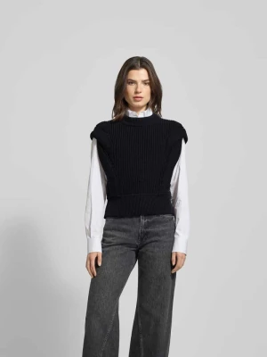 T-shirt z imitacji dzianiny IRO Czarny