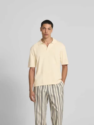 T-shirt z imitacji dzianiny Maison Kitsuné Beżowy
