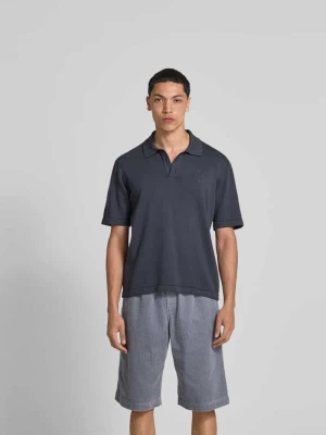 T-shirt z imitacji dzianiny Maison Kitsuné Ciemnoszary