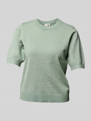 T-shirt z imitacji dzianiny model ‘LENA’ YAS