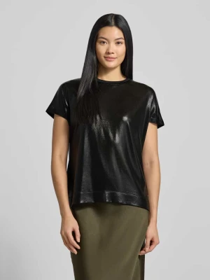 T-shirt z imitacji skóry model ‘Nicola’ MOS MOSH