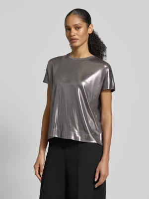 T-shirt z imitacji skóry model ‘Nicola’ MOS MOSH