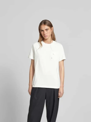 T-shirt z kieszenią na piersi Kenzo Złamany biały