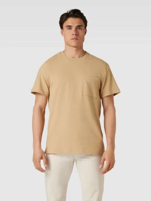 T-shirt z kieszenią na piersi model ‘KIKKI’ ANERKJENDT