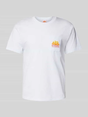 T-shirt z kieszenią na piersi model ‘New Herbert’ Sundek
