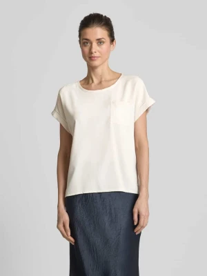 T-shirt z kieszenią na piersi monari