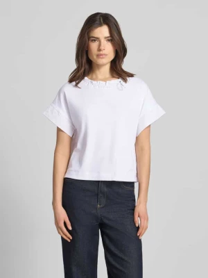 T-shirt z kieszenią wpuszczaną przy brzegu Marc Cain