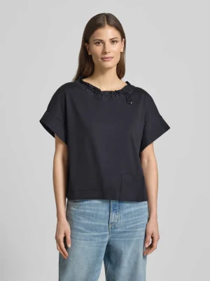 T-shirt z kieszenią wpuszczaną przy brzegu Marc Cain