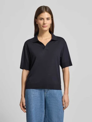 T-shirt z kołnierzykiem polo Windsor