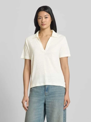 T-shirt z kołnierzykiem typu resort model ‘TROMS’ ECOALF