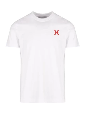 T-Shirt z Kontrastowym Nadrukiem Logo John Richmond