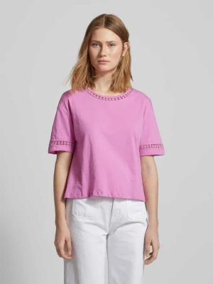 T-shirt z koronką szydełkową Jake*s Casual