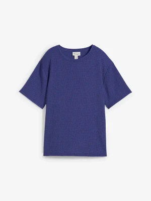 T-shirt z krepy borken BonPrix niebieski
